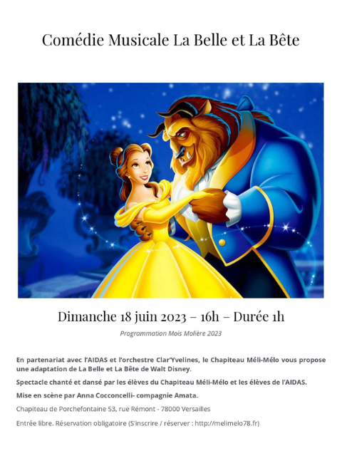 Comédie musicale la belle et la bete
